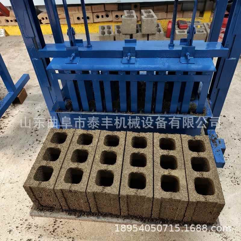 小机出口型泥砖水砖机移动式制砖 两相电497多功能空心砌块机器