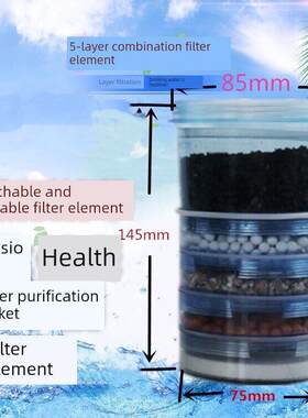 饮水机过滤器桶式过滤元件自来水净水器桶式净水器净水器活性炭过