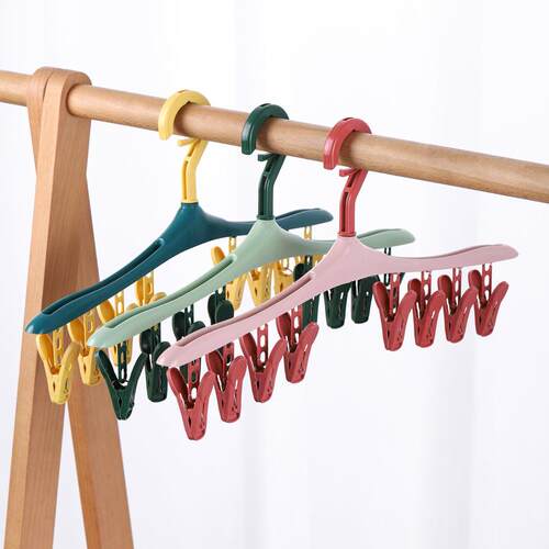Windproof Clip Hanger Multifunctional Plastic Candy Color Cl
