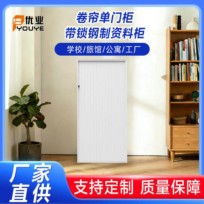 卷帘门柜办公文件柜凭证卷门柜财务带锁钢制铁皮卷帘门资料柜