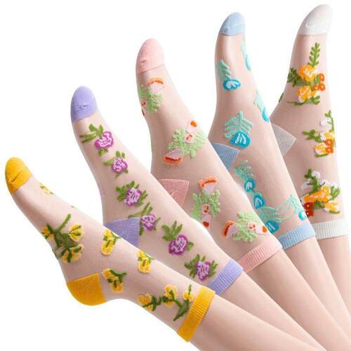 Womens Ladies Casual Lace Floral Daily Embroidery Contrast