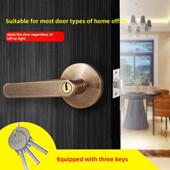 门锁室内房门锁家用卧室卫生间球形锁木门不锈钢把手执手锁通用型