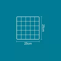 Оранжевая красная сетка 25x25 см, L-Large