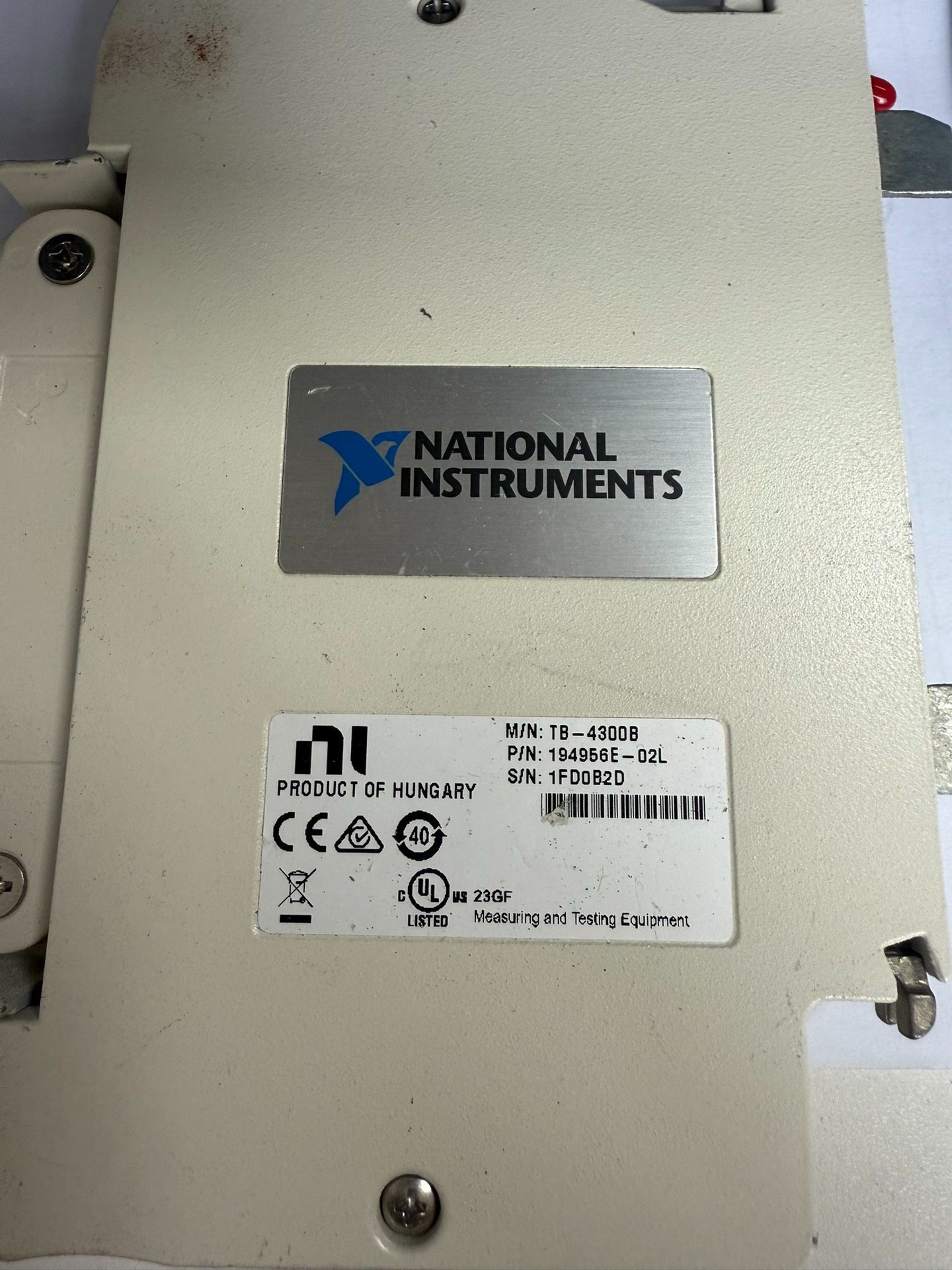 NI TB-4300B 二手接线盒