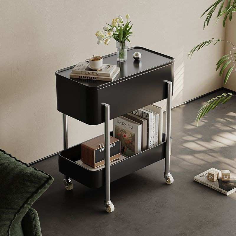 创意边几可移动茶几现代简约沙发边柜客厅小推车置物架带轮小桌子