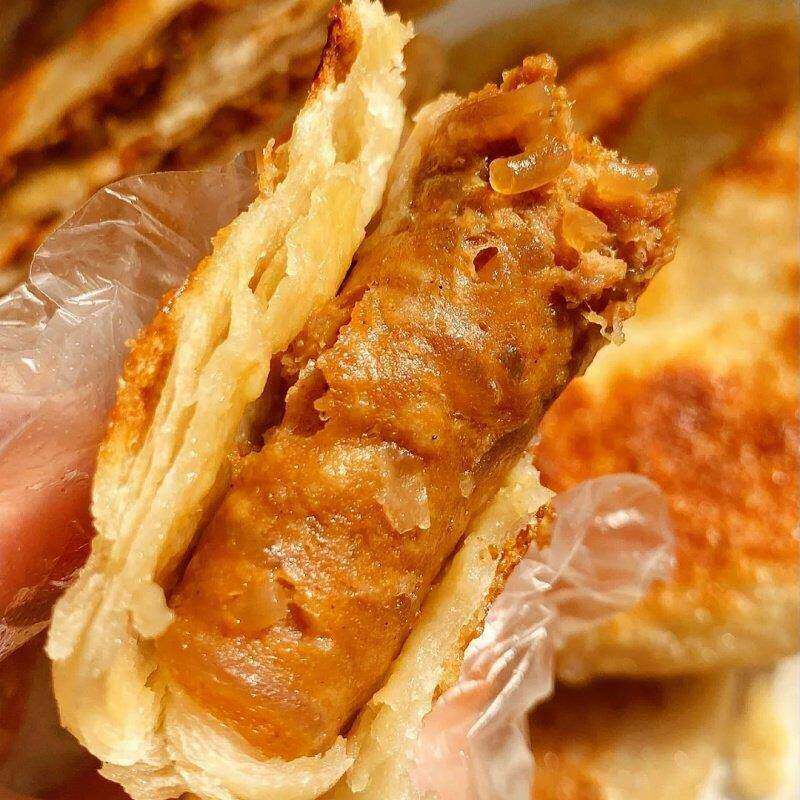 新猪肉馅饼黑椒牛肉馅饼大号牛肉饼烧饼肉饼早餐营养半成品100g/