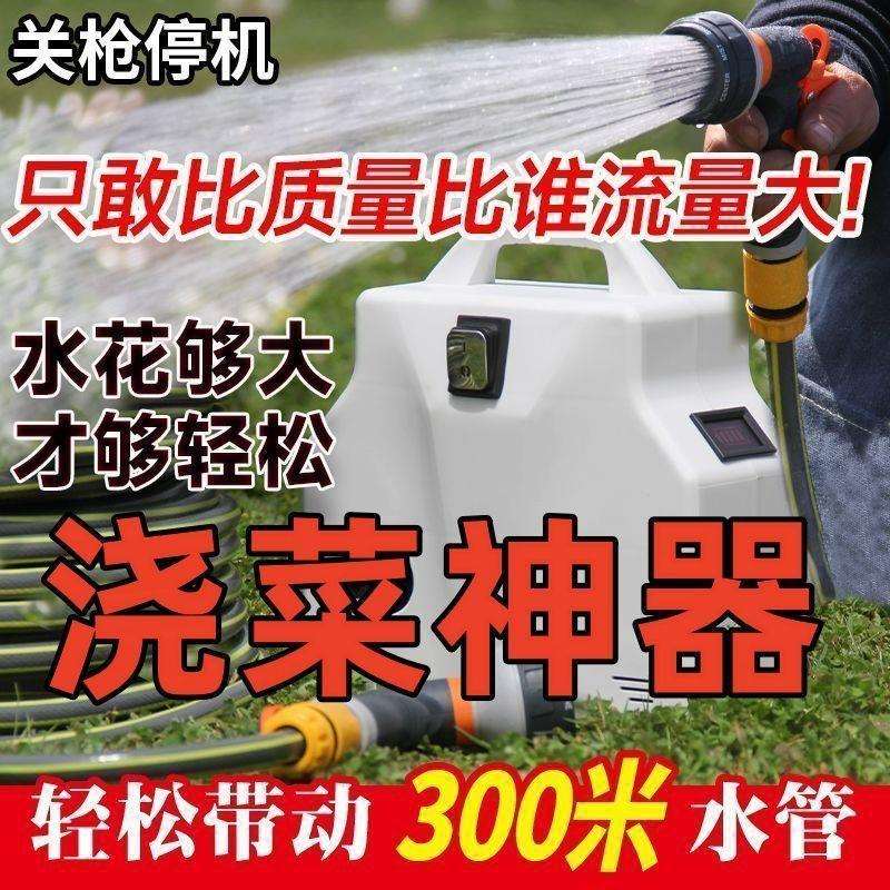 充电式抽水泵家用小型户外浇菜神器手提便携式农用灌溉锂电抽水机