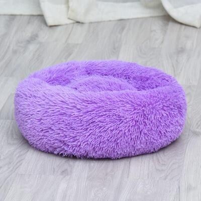 Pet Dog Calming Bed Nest Warm Soft Sleeping Comfy Fluffy