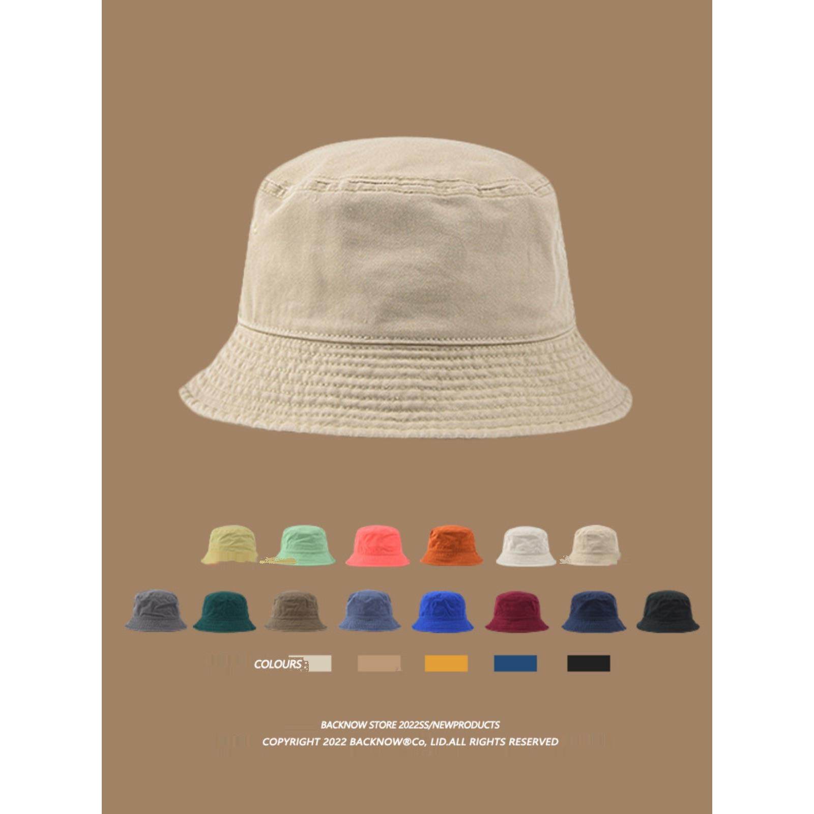 春夏日系水洗渔夫帽纯色复古盆帽休闲遮阳帽男女百搭防晒帽子潮,居家日用,一次性防护帽,淘宝优惠券,粉丝福利购,淘宝优惠卷