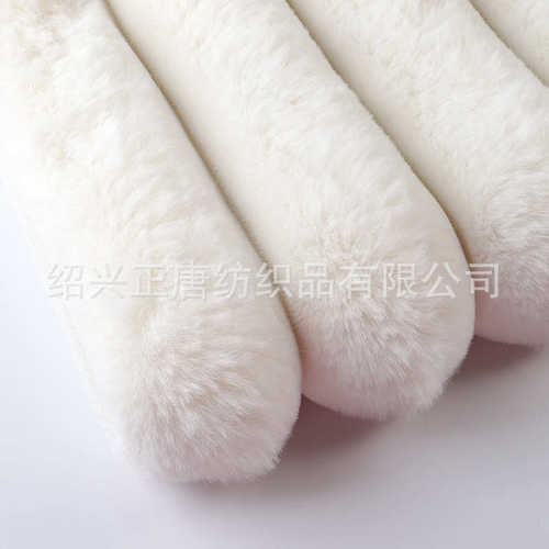 足米现货  7CM坑条大提花抽条 抱枕鞋帽大兔毛绒布面料地毯地垫