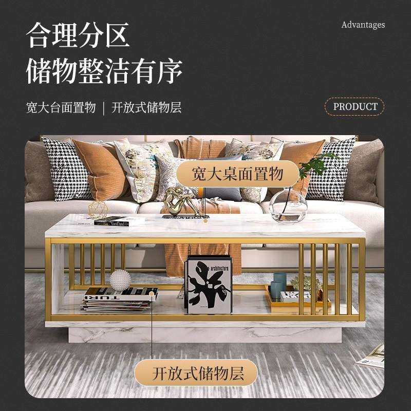 茶几客厅家用2025新款小户型出租屋用轻奢高级阳台落地茶台茶几桌