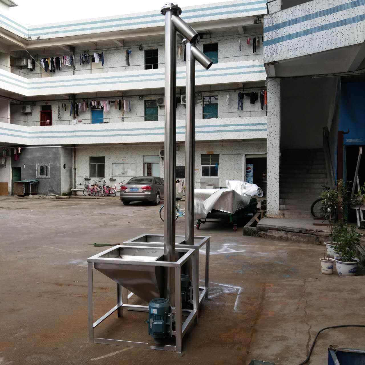 湖南直供不锈钢绞龙上料机螺旋粉体提升机玉米输送机