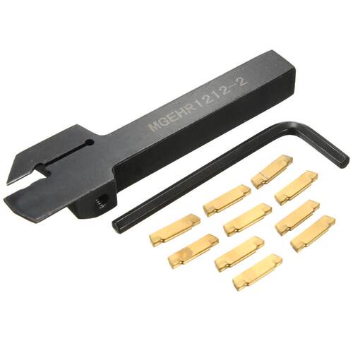 车床转弯工具支架MGEHR1212-212x100mm数控刀杆+10片MGMN200刀片