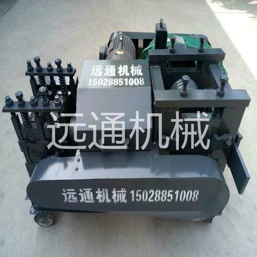 废旧钢筋调直机旧钢筋拉直机调拆迁料钢筋料头的机器