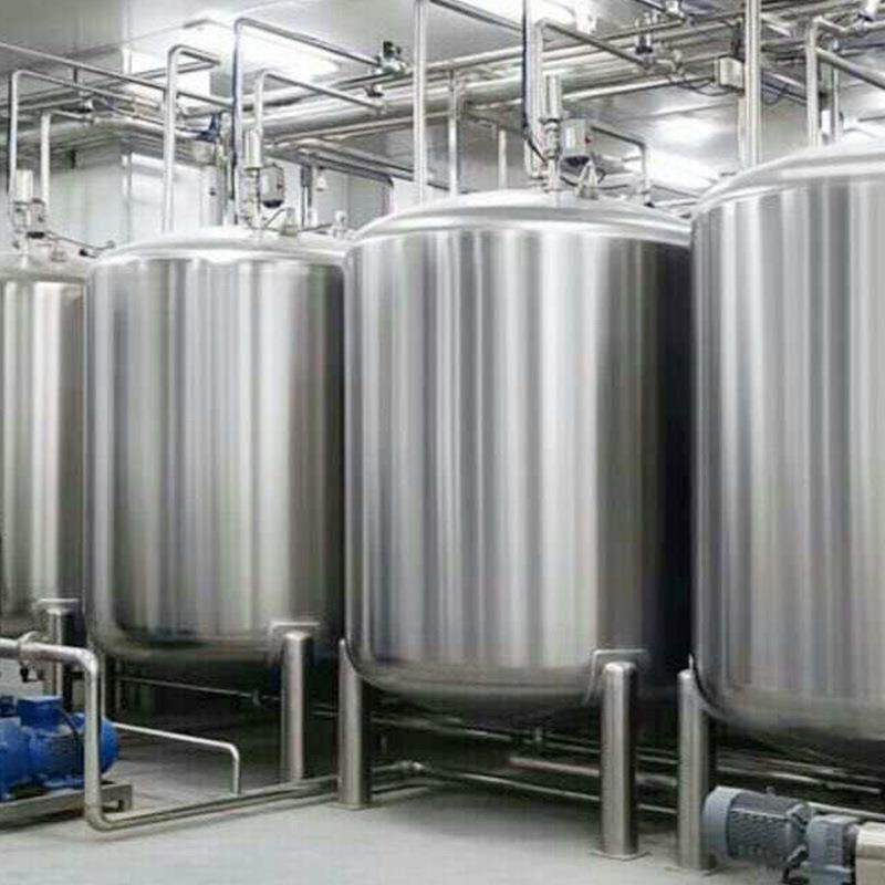 不锈钢卧式储罐压力罐容器化妆品设备小型室外带保温发酵储存罐