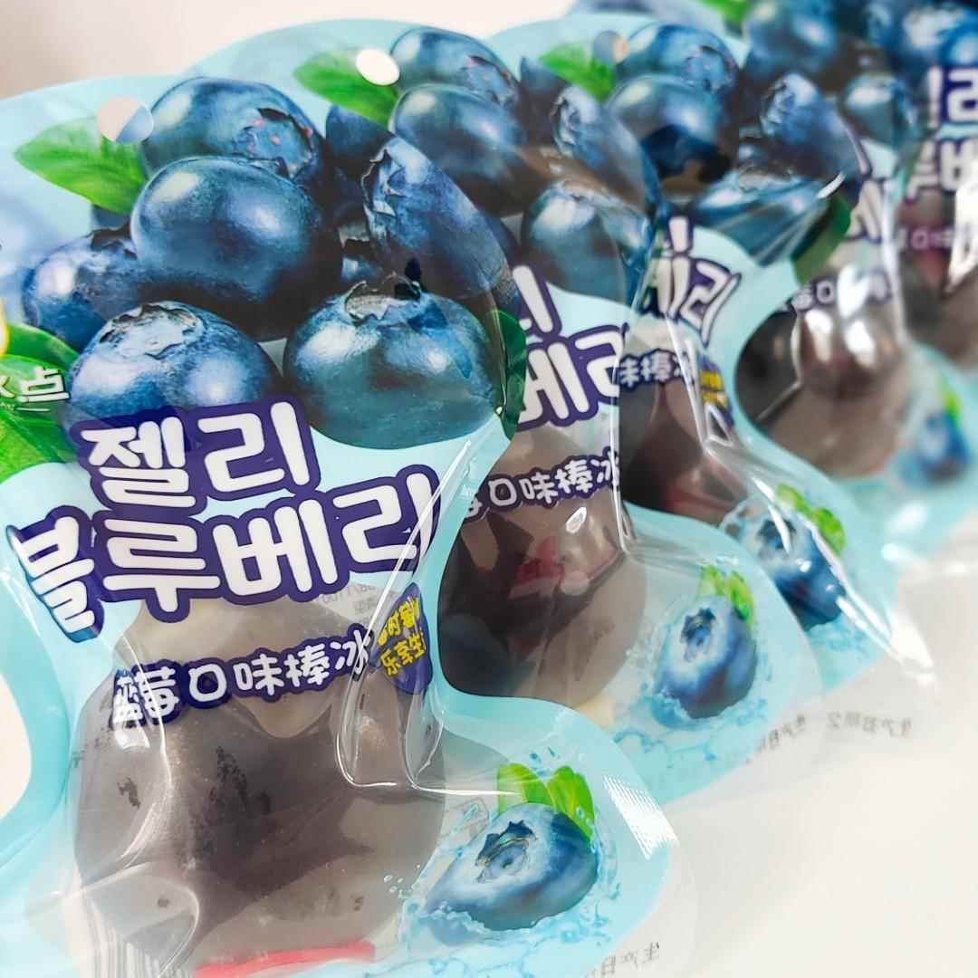 巨峰葡萄果冻爆皮蓝莓味果冻布丁网红儿童气球爆皮肉球棒冰冰棍