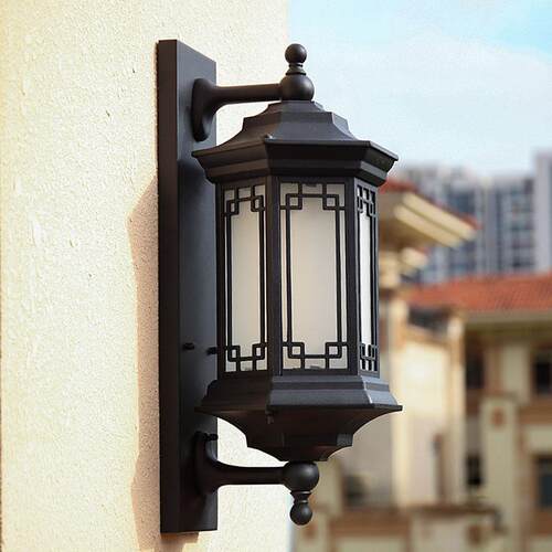 中式户外壁灯仿古墙壁灯室外小区别墅大门灯防水led灯庭院景观灯