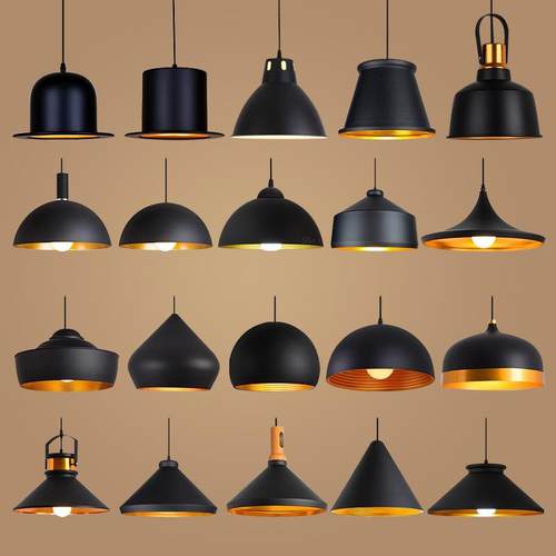 复古工业风单头吊灯创意个性餐厅吧台卧室餐饮饭店烧烤火锅店灯罩