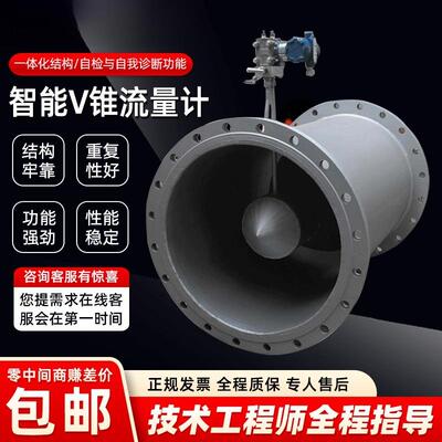 V锥流量计差压式流量计节流装置沼气高温烟道高炉煤气V型锥流量计