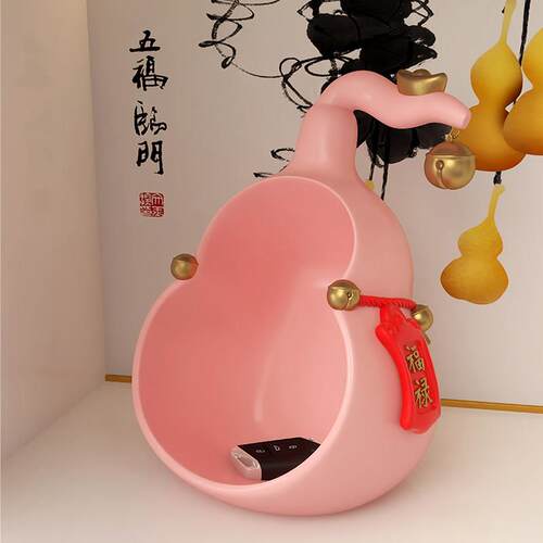 福禄葫芦摆件镇宅招财客厅玄关入户进门钥匙收纳托盘祝福春节礼物