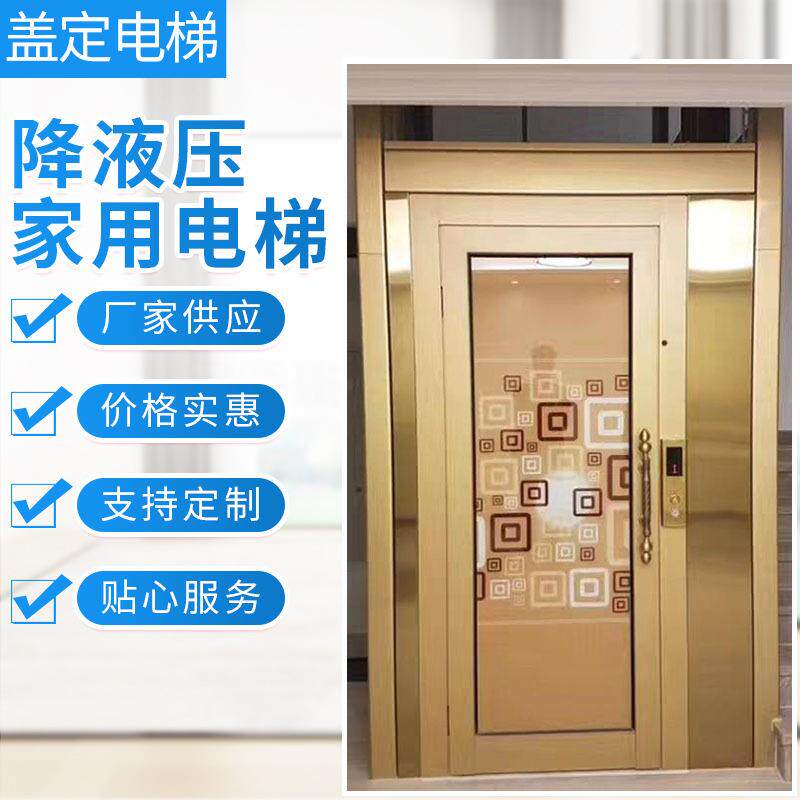 升降家用电梯二三层复式阁楼家庭电梯曳引机观光别墅电梯