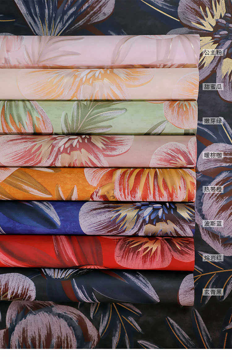 热带植物假日罗马中情花包包装纸diy花艺防水花束复古花鲜花材料详情2