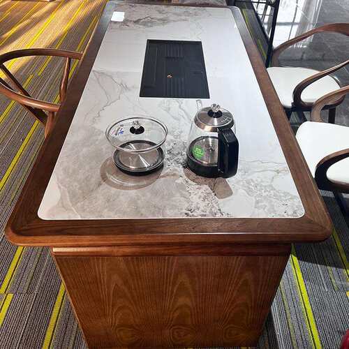 新中式茶桌椅轻奢高端木家具办公室茶室泡茶台客厅小户型茶几
