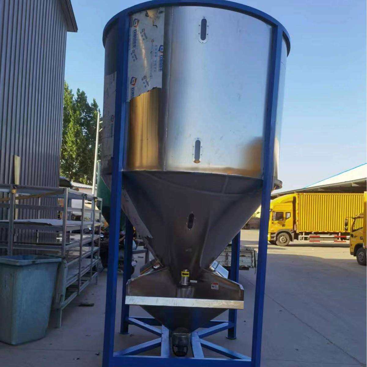 大型515立塑式拌塑料搅拌机粒混色配料桶立式混合机胶颗粒加热颗