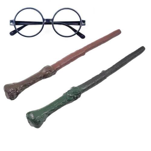 万圣节Harry Potter glasses Harry Magic Wand plastic props