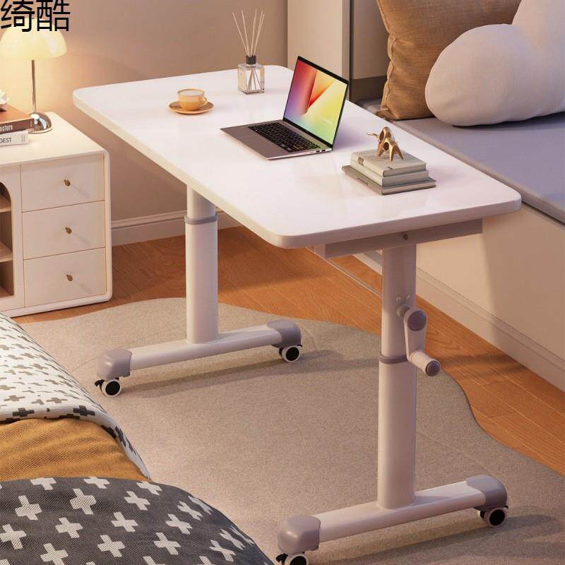 手摇升降带轮电脑桌椅套装台式家用办公宿舍书桌学生写字学习书房