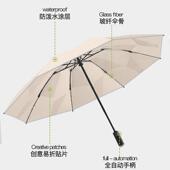 8骨边全自动反向易收雨伞包反条务广告礼品晴雨伞加印lo商g973光o