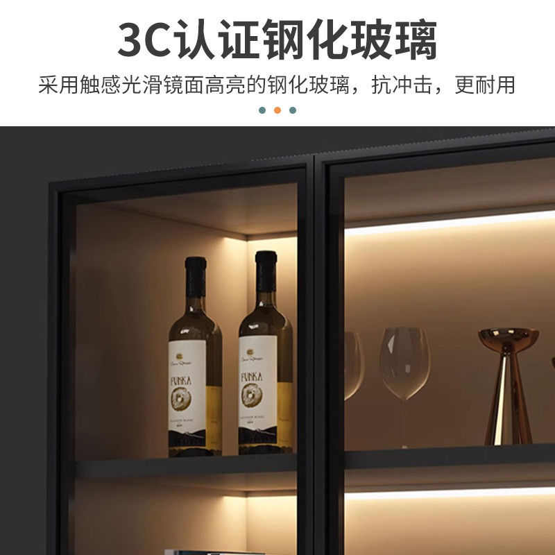 意式轻奢玄关柜鞋柜一体现代简约客厅屏风玄关隔断柜换鞋凳酒柜