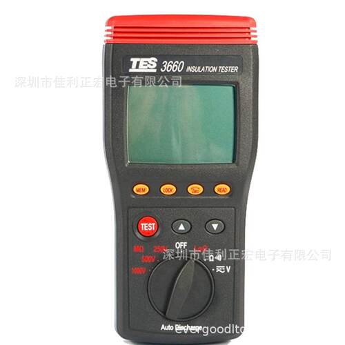 泰仕TES-3660数字自动换档绝缘测试器
