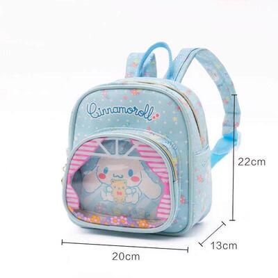 kuromi backpack儿童pu双肩包卡通迷你书包kid mini ita bag