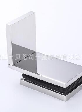 不锈钢玻璃门固定夹淋浴房角码玻璃夹浴室隔断304配件
