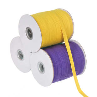 彩色人字带棉纱车边带滚边条衣领压边带服装 带箱包带 辅料人字棉鞋