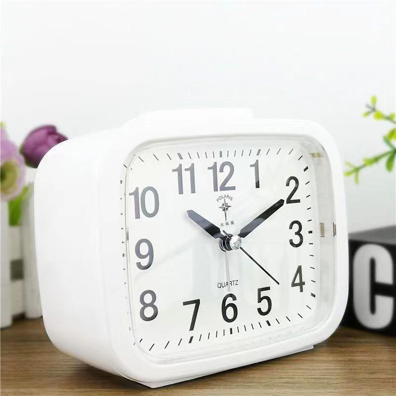 8N静音大字体小闹钟儿童简约夜灯音乐座钟贪睡学生卧室床头
