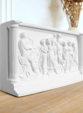 舞蹈的缪斯女神精美立体浮雕雕塑像装饰桌面扩香摆件景区民宿礼品