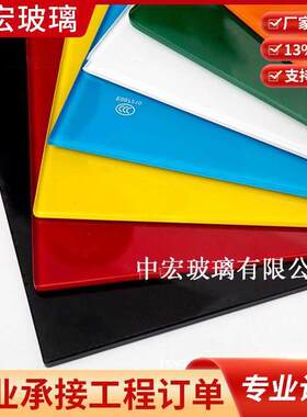 黑色白色烤漆玻璃桌面厨房台面烤漆玻璃