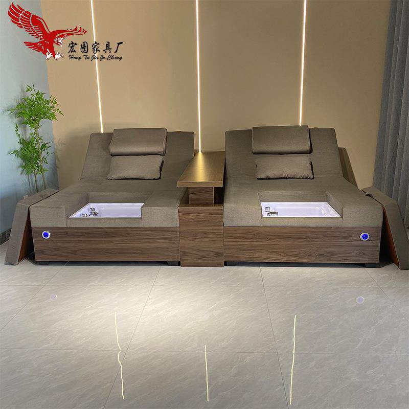 电动足浴沙发炕床足疗按摩沙发床沐足修脚智能躺椅直销