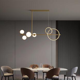 全铜餐厅灯北欧现代简约餐桌灯创意个性 餐厅吊灯吧台魔豆灯具灯饰
