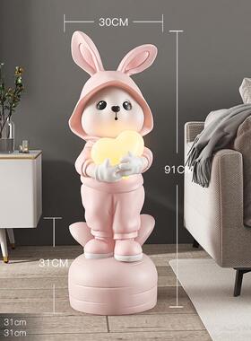 轻奢饰兔zls20221子卧室灯乔迁礼物落摆客厅大型家居装地品电视柜