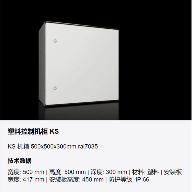 威图AE1360500 可选择带或不带透明门配有门和安装板的玻璃纤维
