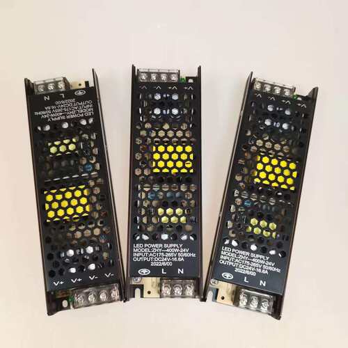 led线条灯开关电源 220v转24v400w直流黑金刚静音超薄灯箱变压器