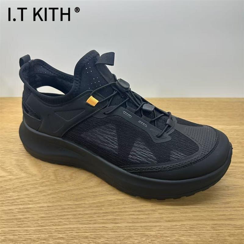 I.T KITH男鞋2025夏季新款网面厚底透气舒适户外运动休闲鞋减