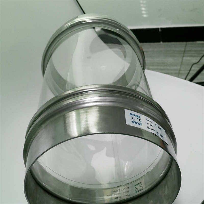 食品级TPU软连接聚氨酯透明软连接内卡式tpu粉体管道软连接