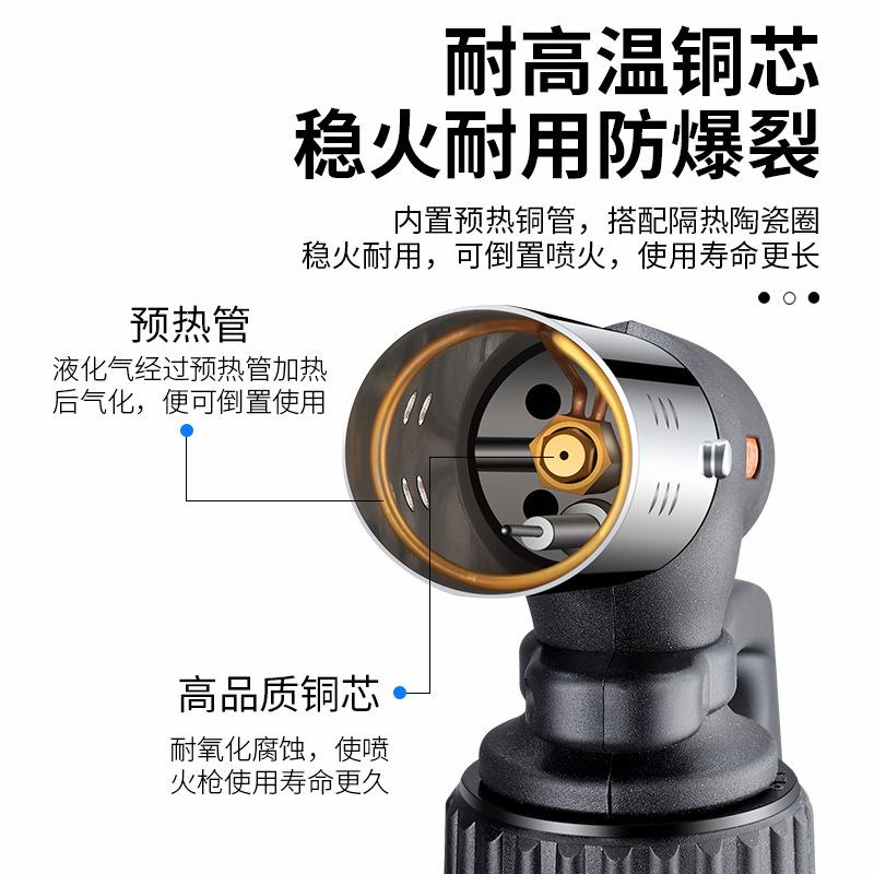 新款直销2024新款喷枪大口径电子打火手柄款卡式喷火枪握把式喷枪
