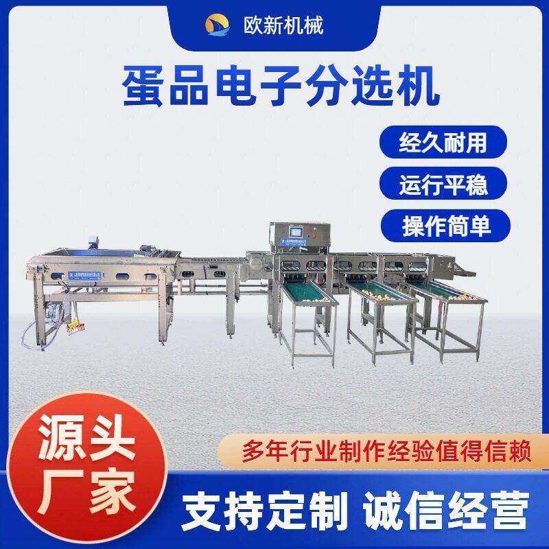 商用蛋品电子分选机鸡蛋鸭蛋电子分拣机精准分选鸡蛋大小分级机