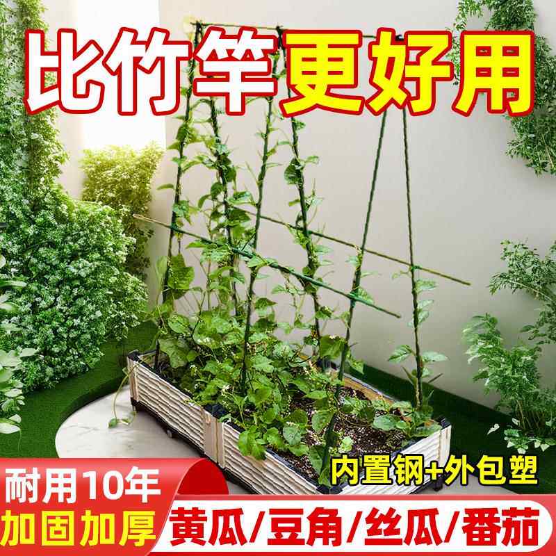 黄瓜爬藤架豆角架杆蔬菜棚西红柿架种菜农用拱棚爬架搭架子种之军