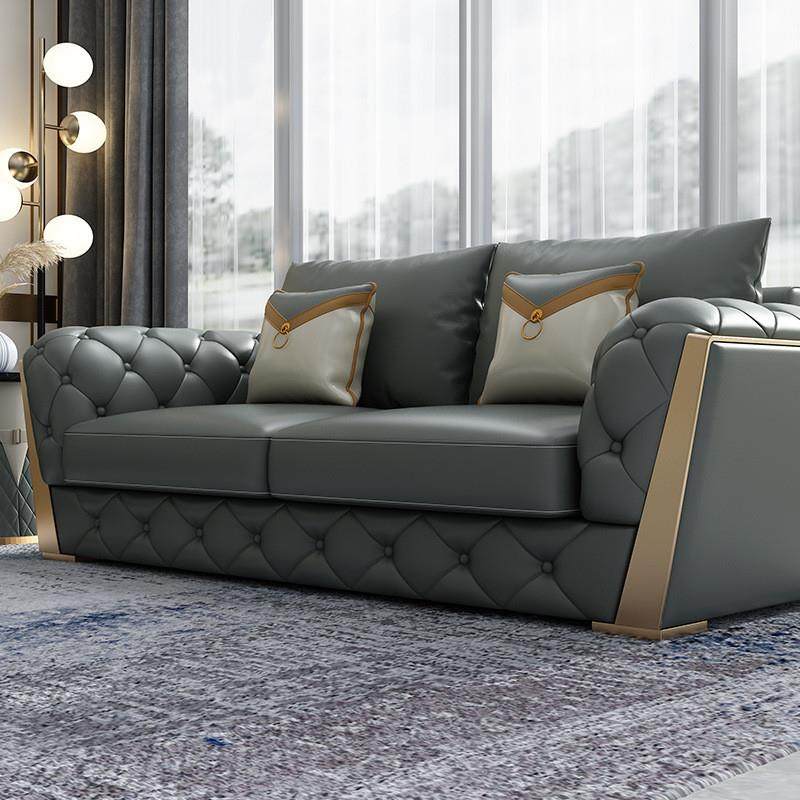 简约皮艺沙客发厅组合K家具客厅小户型简欧SY-160B沙发意式极简店